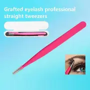 Straight Tweezers Eyelash Extension False Eyelash Grafting Tweezers Tool US