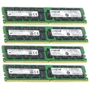 Crucial 64GB (4X 16GB) 2Rx4 2133MHz DDR4 ECC RDIMM Server Memory CT16G4RFD4213