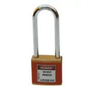 Cirlock Economical Brass Lockout Padlock - 50mm Shackle (Red) CIRSLP150-RED