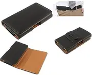 DFV Mobile - Case Belt Clip Synthetic Leather Horizontal Premium Compatible with Samsung Galaxy CORE Plus, SM-G350 - Black