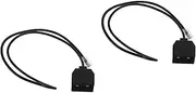 GAROZATION 2pcs Landline Phone Adapter 4p4c Telephone Line Adapters Rj9 Splitter Cable Extension