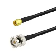 BNC Male to SMA Male Connector Adapter RG58 Coax Wire Extension Cable 60cm