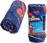 Northwest Spiderman Kids' Bed Silk Throw Blanket 40"" x 50"", Single, Blue, 91898