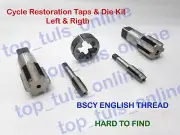 Vintage Bicycles Restoration Taps & Die Kit Left & Right High Carbon Steel Boxed