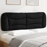 Headboard Cushion Black 153 cm Fabric vidaXL