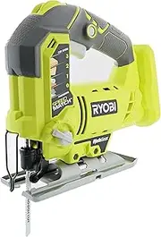 [RYOBI] One+ P5231 18V Lithium Ion Cordless Orbital T-Shaped 3,000 SPM Jigsaw (Battery Not Included, Power Tool and T-Shaped Wood Cutting Blade Only)