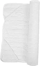 Ciieeo Bed Mattress Protector Cover Dustproof with Elastic Straps for Secure Fit Soft Blend for Home Hotel Vacation Rentals Machine Washable