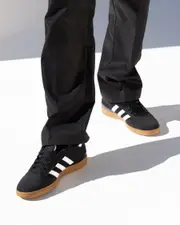 [Adidas] Adidas Men's Busenitz Shoes in Cblack/Ftwwhite/Goldmt Size 8 8 Cblack/Ftwwhite/Goldmt