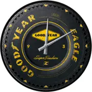 Goodyear Tyre Old School Retro Wall Clock Man Cave