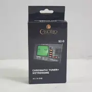Cecilio Chromatic String Tuner & Metronome Model 92-D Orig Box & Instruction New