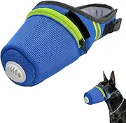 BYVCUI Dog Mask, Reusable Breathable Air Filter Mask for Dogs, Adjustable Pet Gas Face Masks, Dog Smoke Respirator Muzzled, Muzzles for Large and Small Dogs (Blue, M)