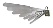 Engineering 958-G01 Streamline Caulk Spatula 7-Piece Set, Оnе Расk, Stainless St
