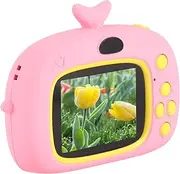 Kids Camera, 2.0in Color Screen Children Digital Camera Cartoon Style Handheld Digital Video Camera, 800mAh Large?Capacity Battery, Pink