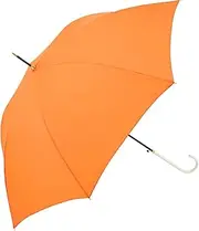 ビコーズ(because) Because B-159286 Long Umbrella Plain Color Jump, Orange