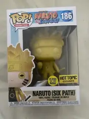 FUNKO POP! HOT TOPIC EXCLUSIVE NARUTO SHIPPUDEN NARUTO SIX PATHS GITD NIB