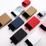 Cardboard Necklace Ring Earring Gift Box Display Case-Square Bow Jewelry Box * ♢