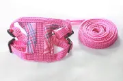 Pink Leashes lead pet soft harness small pet guinea rat Hamster Ferret leveret