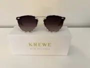 KREWE BEAU NYLON Gingham Over Crystal 12K Sunglasses ~ new