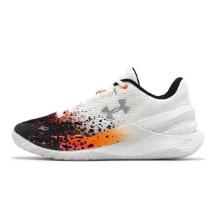 Under Armour 籃球鞋 Curry 2 Low Flotro NM 男鞋 白 橘 Chef Curry 運動鞋 UA 3026277100