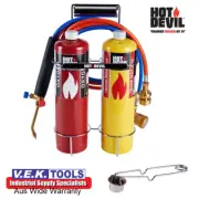 HOT DEVIL OXY MAP GAS BLOW TORCH COMBO KIT--MARKET LEADER-USED BY PROS