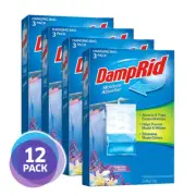 12 PACK DampRid Hanging Bag Moisture Absorber - Lavender Vanilla Scent