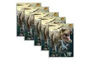 5x Jurassic World 3 Scrap Book Kids Children Draw Colour Learning Fun Activity