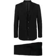 [Eraldo] Eraldo Notched-lapel Single-breasted Wool Suit 52 IT BLACK