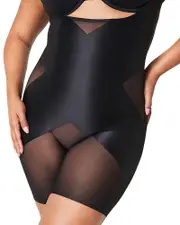 Spanx Open Bust Mid Thigh Bodysuit