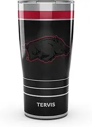 Tervis Traveler Arkansas Razorbacks - Night Game Triple Walled Insulated Tumbler Travel Cup Keeps Drinks Cold & Hot, 20oz, Stainless Steel
