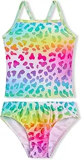 [TENVDA] Leotards for Girls Gymnastics Kids Children Biketard With Shorts Sparkly Unicorn Dance Unitards（Multiple Colors）