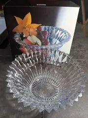 Hostess Crystal Studio Nova 10" Bowl NEW IN BOX - Kitchen Centerpiece glass