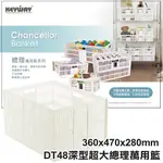 【特品屋】滿千免運 台灣製 40L 深型超大總理萬用籃 開放式整理架 DT48 組合式 萬用架 置物籃 收納籃