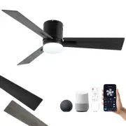 Low Profile Ceiling Fans with Lights,Smart Ceiling Fan with Alexa/App/Remote ...