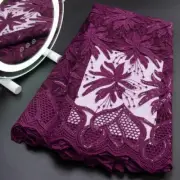 French Tulle Lace Fabric High Qulity African Mesh Net Lace Fabric with Sequins