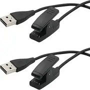 CBUS (2-Pack) Charger Compatible with Garmin Forerunner 35 35J 30 235 230, 645 Music 630 735XT, Lily 2, Lily, Approach G10 S20, Vivomove HR, ForeAthlete 35J, Lily Watch USB Charging Cable 3.3ft
