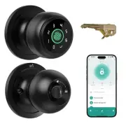 4 in 1 Biometric Door Lock Fingerprint Door knob with Keypad, Auto Door Lock ...