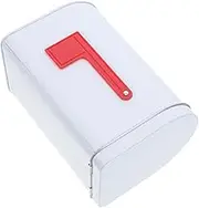 Luxshiny Tinplate Mailbox Toy Mailbox for Diy for Valentine Playhouse Elegant Storage Box for Home and Office White
