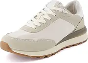 [CUSHIONAIRE] Women's Kicks lace up Nylon Sneaker +Comfort Foam, Wide Widths Available