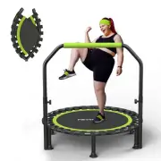ZCMHAXJ Foldable Mini Trampoline, 40" Rebounder Trampoline for Adults with U ...