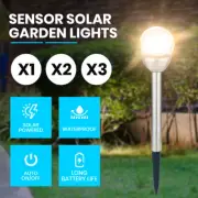 Nekepy Solar Garden Outdoor Lights Warm White Pathway Walkway Decor Waterproof