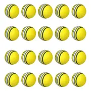 50x Yellow Golf Sponge Balls Light Indoor Outdoor Training Practice Foam