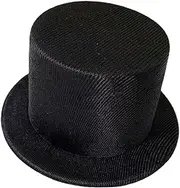 Kisangel Mini Top Hats Black Doll Top Hat Felt Top Hat for DIY Snowman Christmas Craft Supply