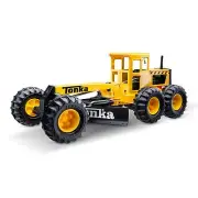 Steel Classics Road Grader - Made with Steel & Sturdy Plastic, Yellow Toy Con...
