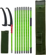Pole Pruning Saw Tree Saw 8M Extendable, Manual Tree Trimmer with Carry Bag Tree