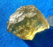 Libyan Desert Glass Meteorite Tektite impact specimen( 225 ct)dimples Gem AA+