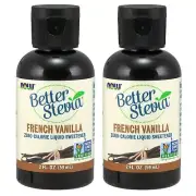 Now BetterStevia Zero Calorie Liquid Sweetener Pack of 2 Natural Sugar Substi...