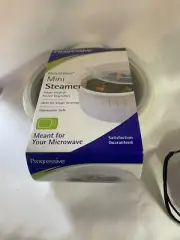 NEW Progressive International Microwave Mini Steamer, white