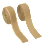 Sew on Hook and Loop Tape, 1 Inch Nylon Fastener Strips 2 Yards (Khaki)