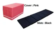MULTI PURPOSE VINYL MAGIC BOX FOLDABLE PLAY FOR INFANT TODDLER MAT PINK COLOR
