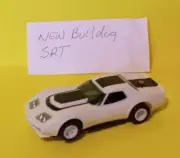 AFX AP NOS ORIGINAL' AFX WHT/BLK 70' STINGRAY BODY/NEW BULLDOG SRT WW CHASSIS